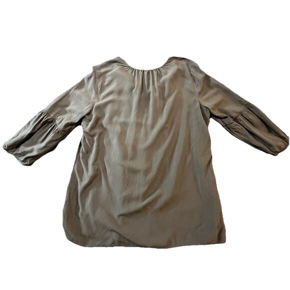 St. John’s Bay Embroidered Boho Peasant Blouse Women’s Large W/ Tassels Brown - Picture 2 of 10